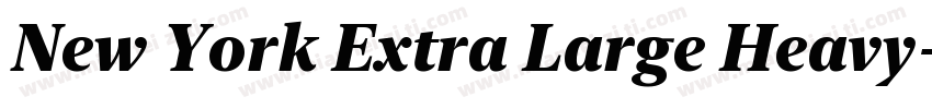 New York Extra Large Heavy字体转换